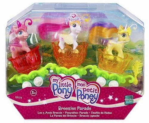 Childrens Toyshop  Toys : My Little Pony Crystal Princess: Breezies Parade with Fluffaluff, Tumbletop & Silly Lilly