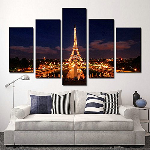 H.COZY - art on canvas 40*24"inch Canvas Picture. Paris Eiffel Tower painting on canvas, wall picture art print , cheaper than painting or picture, no posters or poster,nyafe101 (No frame)