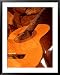 Double Exposure of Guitar and Rocks Photography Framed Art Poster Print by Janell Davidson, 31x39