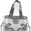 Guess Ibiza Metal Framed Handbag in Grey (GUESS HANDBAGS, PURSES, BAGS)