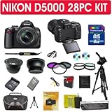 Nikon D5000 SLR Digital Camera 28pcs KIT with Nikon 18-55mm Vr Lens
