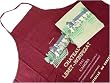 Cahors wine label long French chef or cook apron with chateau label print