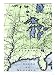 French Missionary Louis Hennepin's Map of the Mississippi River Valley and Other Areas, c.1697 Giclee Poster Print, 12x16