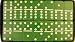 Double Six Standard Dominoes Set of 28-Black Case with Green Tiles