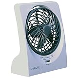 O2 Cool Rechargeable 5 Inch Pivoting Fan