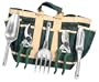 Threesixty Innovation Garden Angels 5-Piece Outdoor Gardening Tool Set, Hunter Green ODTS420