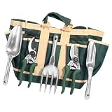 Threesixty Innovation Garden Angels 5-Piece Outdoor Gardening Tool Set, Hunter Green #ODTS420