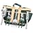 Threesixty Innovation Garden Angels 5-Piece Outdoor Gardening Tool Set, Hunter Green #ODTS420