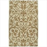 IMAGE OF Carriage Trellis Brown Contemporary Rug Size: Round 7'9