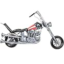 Harley Davidson Easy Rider "Captain America" Chopper 16" Replica