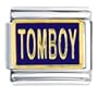 Golden Italian Charm Plated Tomboy