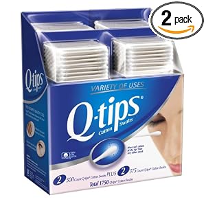 Q-tips Cotton Swabs Value Pack, 1750-Count Packages (Pack of 2) by Q-Tips