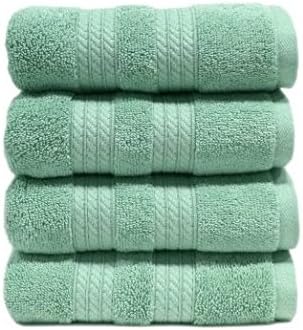 100% Cotton Luxury Hand Towel, 16" x 30" - Light Blue