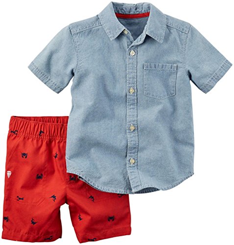 Carter's 2 Pc Playwear Sets, Denim, 24 Months