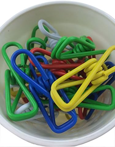 20pc Multi-purpose Colorful Metal Clips Holders with Storage Pen Box