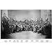 Professionally Framed The US Supreme Court (Justices, 1868) Art Poster Print - 13x19 with RichAndFramous Black Wood Frame