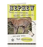 Nephew Cheetah Birthday Card