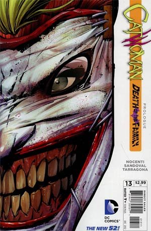 Catwoman Vol 4 #13 Die-Cut Mask Cover Return of the Joker Death Of The Family Tie-In