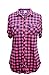 Women's Short Sleeves Button Down Plaid Checkered Shirts