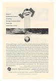 1960 Pioneer V Space Probe Vehicle STL Space Tech Lab Print Ad