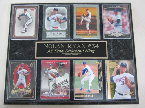 Hall of Famer Nolan Ryan 8 Card Plaque