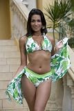 Swimwear Circle Ring Halter Top: Swimsuit Top Only