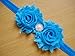 TANZKY® 10pcs Fashion Baby Headband Rose Pearl Ribbon Flower Princess Hairband