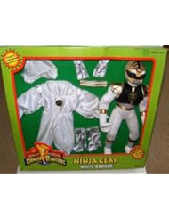 Toy: 12" Mighty Morphin Power Ranger Ninja Gear White Ranger - BanDai MMPR