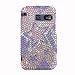 Sparkling Purple Star Full Diamond Rhinestone Snap on Hard Skin Shell Protector Cover Case for Sanyo Scp-2700 Juno + in Blister Retail Package