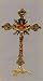Fine All Metal Freestanding Crucifix, 12in., Gold