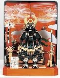 【 五月人形 : 鎧：平飾り 】 四分の一 徳川家康 (胴丸鎧)