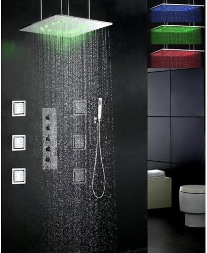 LighgInTheBox Shower Faucet Contemporary LED / Rain Shower / Sidespray / Handshower Included Brass Chrome