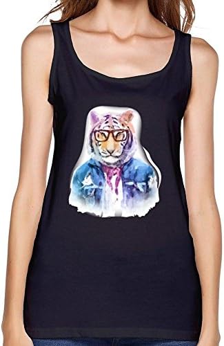 Huacon Van Women's Tipster Tiger Art Tank Top Black XXXL