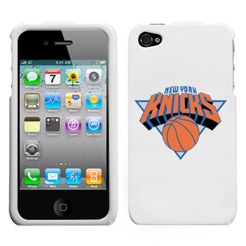 iPhone 4 4S New York Knicks White Superior Snap on Hard Cover