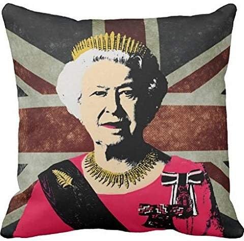 Queen Elizabeth pillow case 18*18