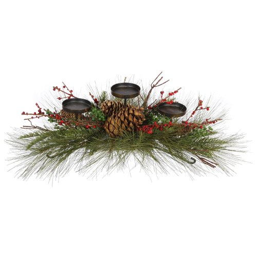 Prelit Art Christmas Trees - 24 Inch Jack Pine 3 Inch Candle Candelabra