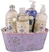 Lavender Lavande du Pays Gift Basket from France: Shea butter bubble bath body lotion, shower gel & liquid soap Image