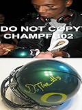 DARRON THOMAS,OREGON DUCKS,SIGNED,AUTOGRAPHED,ROSE BOWL,MINI HELMET,WITH PROOF + COA, VERY RARE