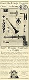 1928 Ad Handles Hinges Knobs Knockers Door Early English Hardware Corbin Vintage - Original Print Ad