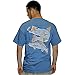 Guy Harvey Sea Trout & Shrimp T-shirt DENIM Lg