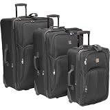 Caribbean Joe Newport 3-Pc Water Repellant Luggage Set