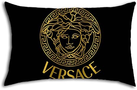 Black Gold Versace Logo Design for Pillow Case (20 X 30 Inches (One Side))