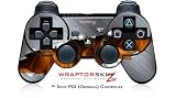 Sony PS3 Controller Skin - Ripped Metal Fire