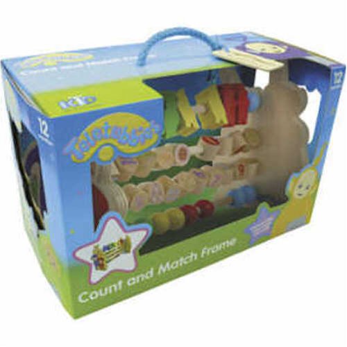 Childrens Toyshop  Toys : Wooden Teletubbies Count and Match Abacus