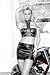 Allure Lingerie ALL13-1402 Faux Leather Studded Skirt 