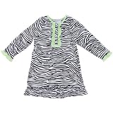 Komar Kids Zebra Satin Nightgown for Girls