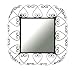 Ashton Sutton Wall Mirror, Square Wrought Iron