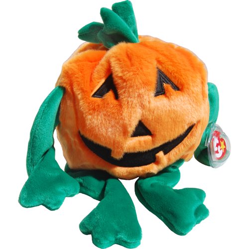 Ty Beanie Baby Pumpkin Plastic