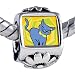 image 3 - Russian Blue Cat Beads Pandora Bead Bracelet Compatible