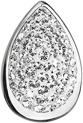 Swarovski Necklace - Sterling Silver Tear Drop Pendant w/ Swarovski Elements Crystals